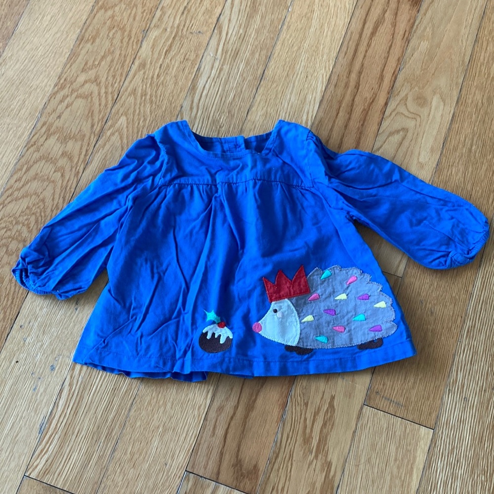 Baby Boden hedgehog shirt